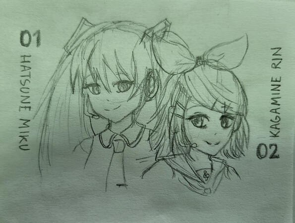Miku and Rin (6/14)