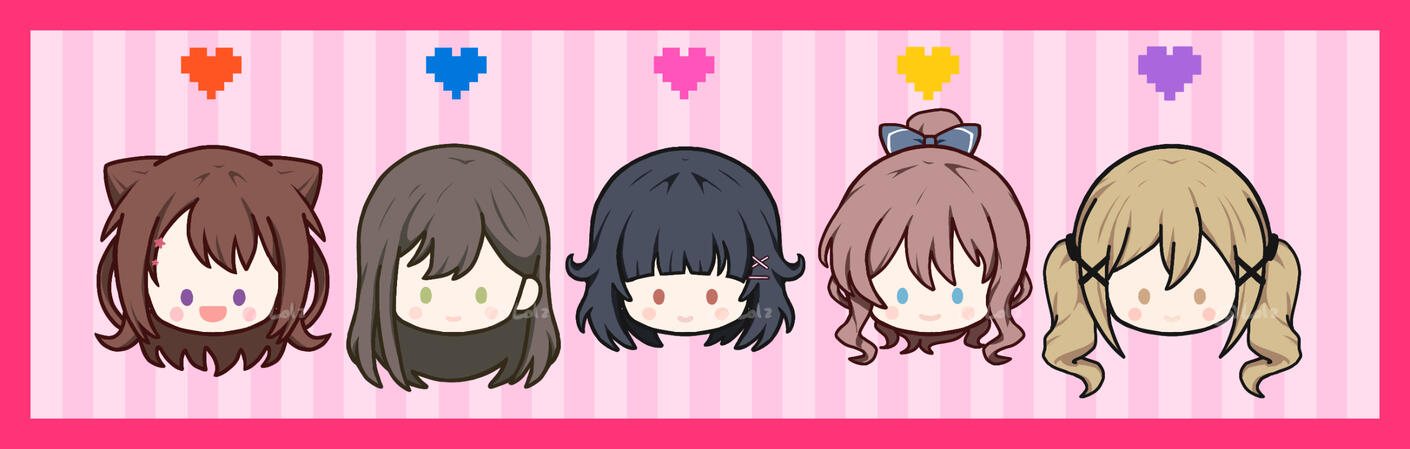 PJSK inspired stickers - Poppin&#39;Party (2/17)